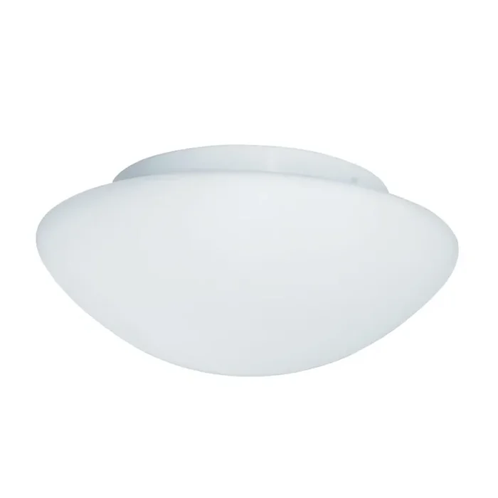 3 Light Flush Bathroom Fitting, Metal & Opal Glass IP44 – 35cm diameter (0483TOK191035)