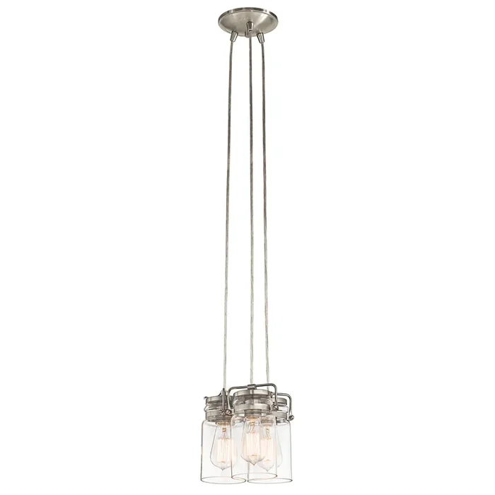 3 Light Pendant – Brushed Nickel (0178BRI3NI)