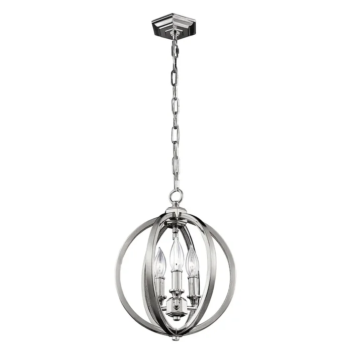 3 Light Small Pendant – Polished Nickel (0178COR3PS)