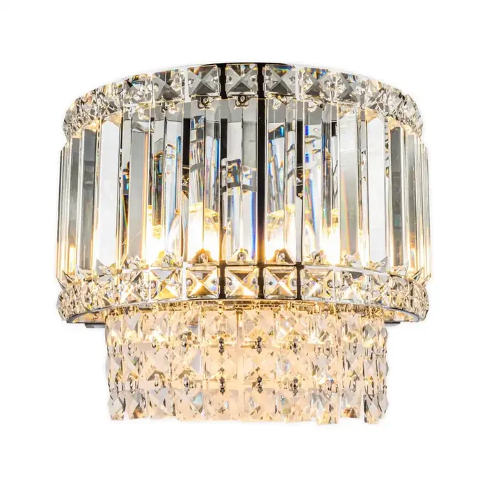 3 Light Wall Light Crystal Polished Chrome (01529ISL03CHWL)