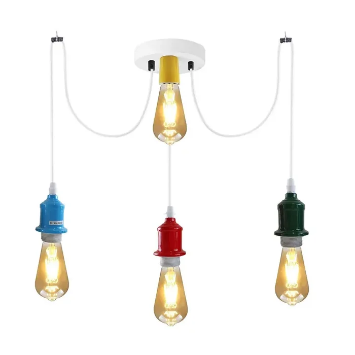 3 Way Spider Light E27 Adjustable Cable Pendant Light