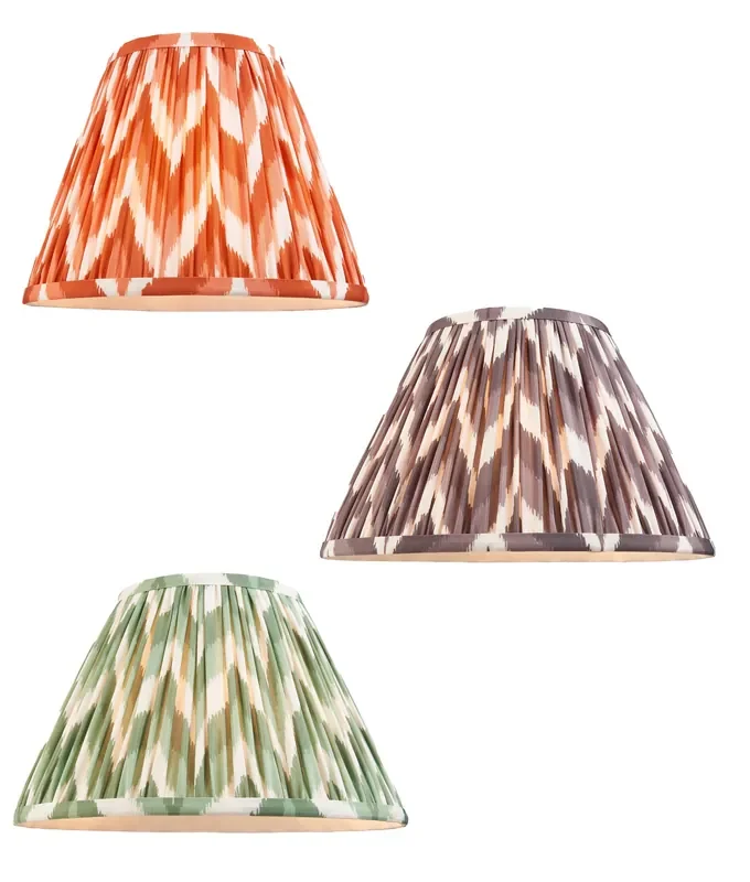 300mm Pleated Fabric Shade – 3 Zigzag Patterns