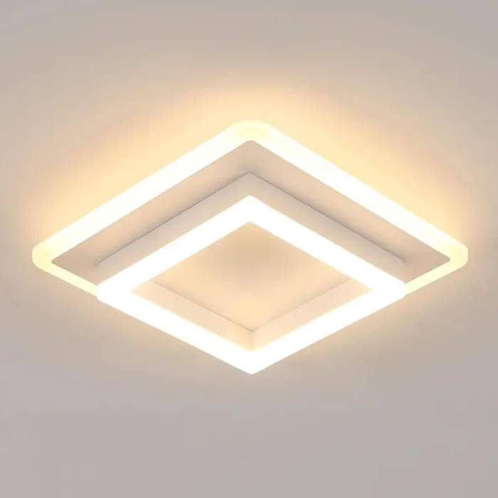 30W LED Square Ceiling Light – 3375LM Warm White 3000K – Modern Flush Mount – 30cm