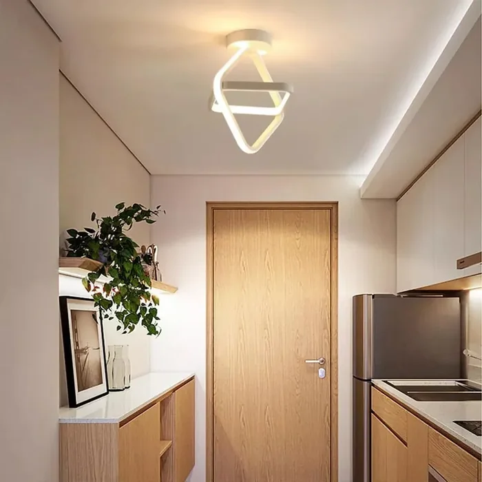 3D Square Ceiling Lamp – Modern LED Light