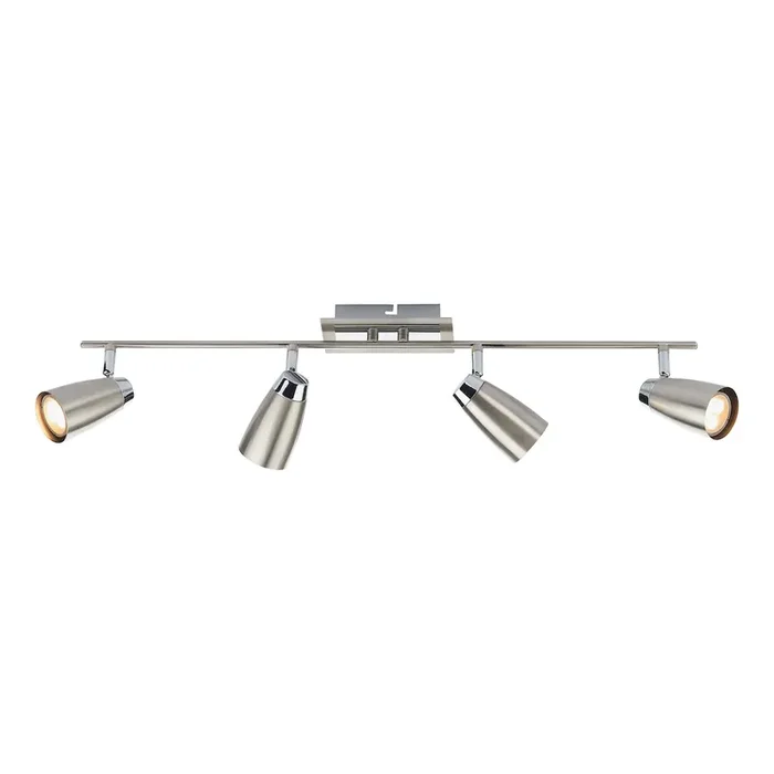4 Light Bar Spotlight Satin & Polished Chrome (0183LOF8446)