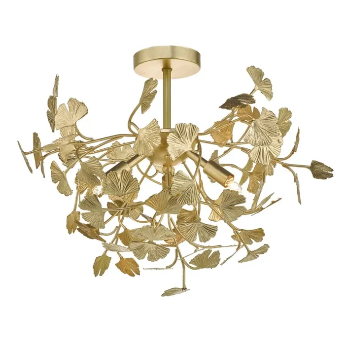 4 Light Semi Flush Gold Leaf (0183YAD0435)
