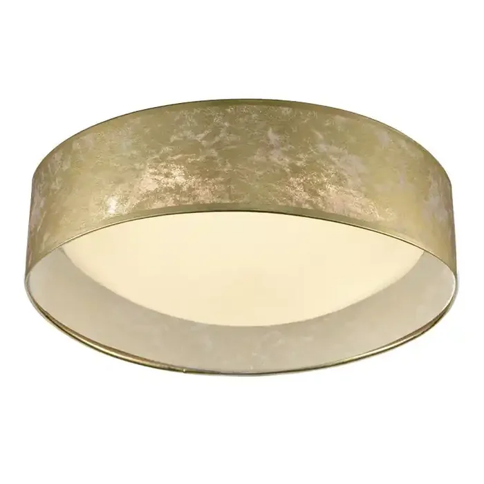 420mm Circular Flush Ceiling Fitting with Gold Shade (0194CIRCF5787)