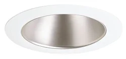 442WHZ-WH 4″ Low Voltage Deep Cone Downlight Trim, Wheat Haze Reflector, White Trim