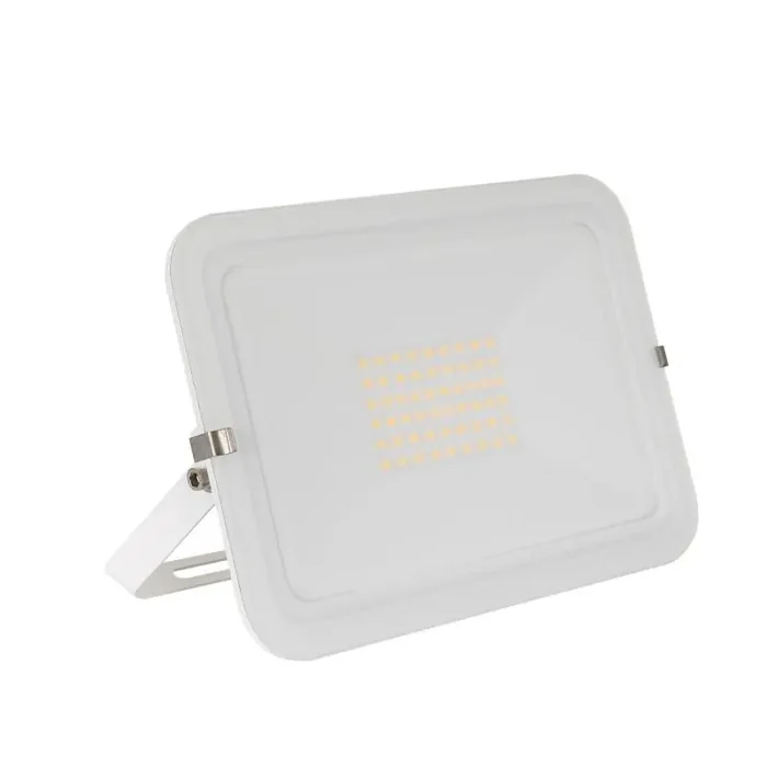 50W Daylight LED Floodlight 5000lm Glass IP65 – White – Online Lighting
