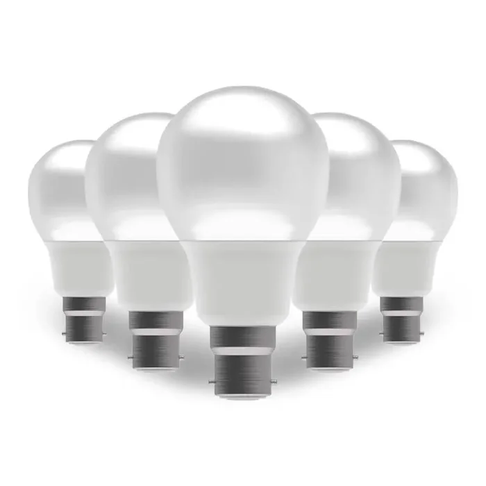 6.6W Warm White LED GLS Bulb – Bayonet Cap – Pack of 5 – Online Lighting