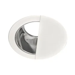 6″ Recessed Reflector Wall Wash Trim – Chrome/White