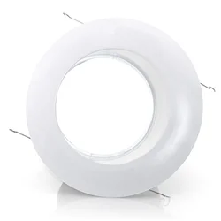 6″ SLOPED BAFFLE TRIM – REGRESSED- PAR38/R40 White/White