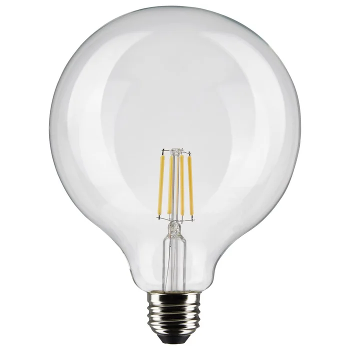 6 Watt Clear LED G40 Medium Base Globe Light Bulb
