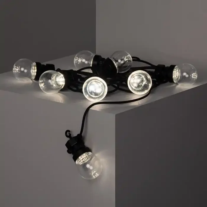 7M Suri Kepler Solar LED Festoon Lights – 8 Lights – Online Lighting