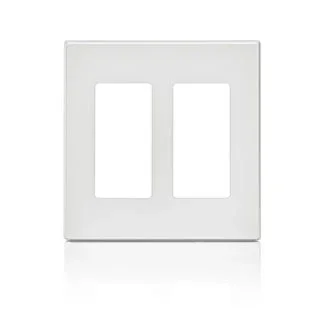 80309-SW 2 Gang Screwless Faceplate