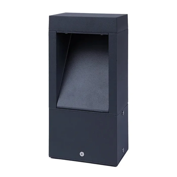 9″ Rectangular Path-Light Bollard, 1000 Lumens, CCT Selectable, 10W, 120-277V, Black or Bronze Finish