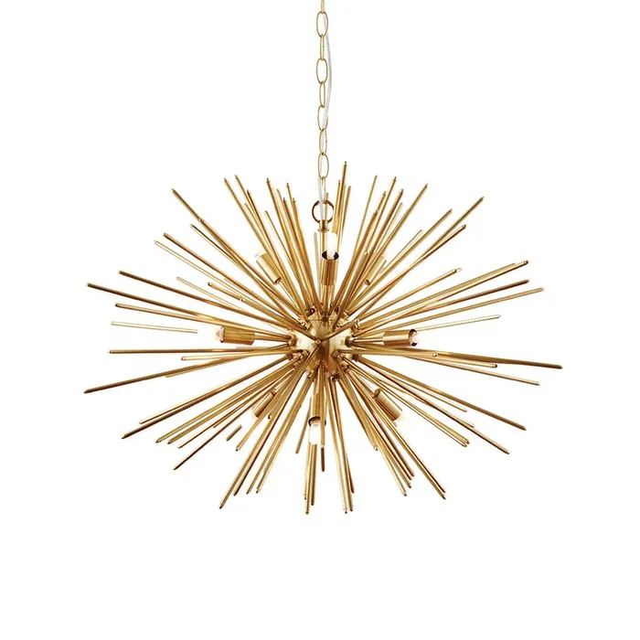 9 Light Pendant Sputnik Style – Satin Brass (0711ORT70575)