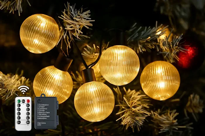 9M USB Rechargeable Battery Powered Festive Lights With Remote