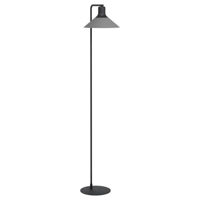 Abreosa Black with Grey Floor Lamp