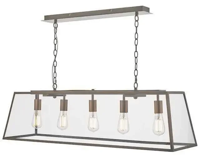 Academy 5 Light Antique Copper Bar Pendant Light – Clearance