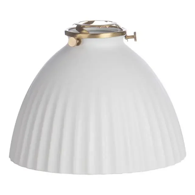 Accessories White Domed Ceramic 17cm Easy Fit Pendant Shade Only