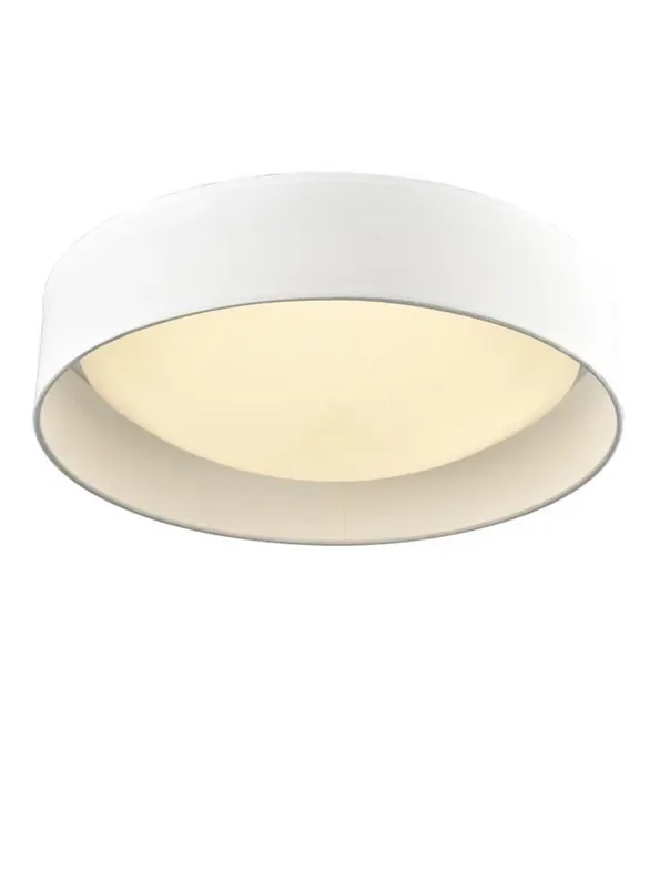 Acrylic 3 Light Cream with White Diffuser Flush Ceiling Light
