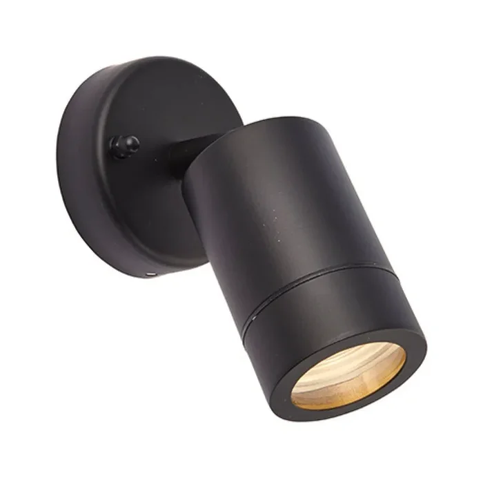 Adjustable 1 light wall light – IP44 – Matt Black (1419PAL75436)