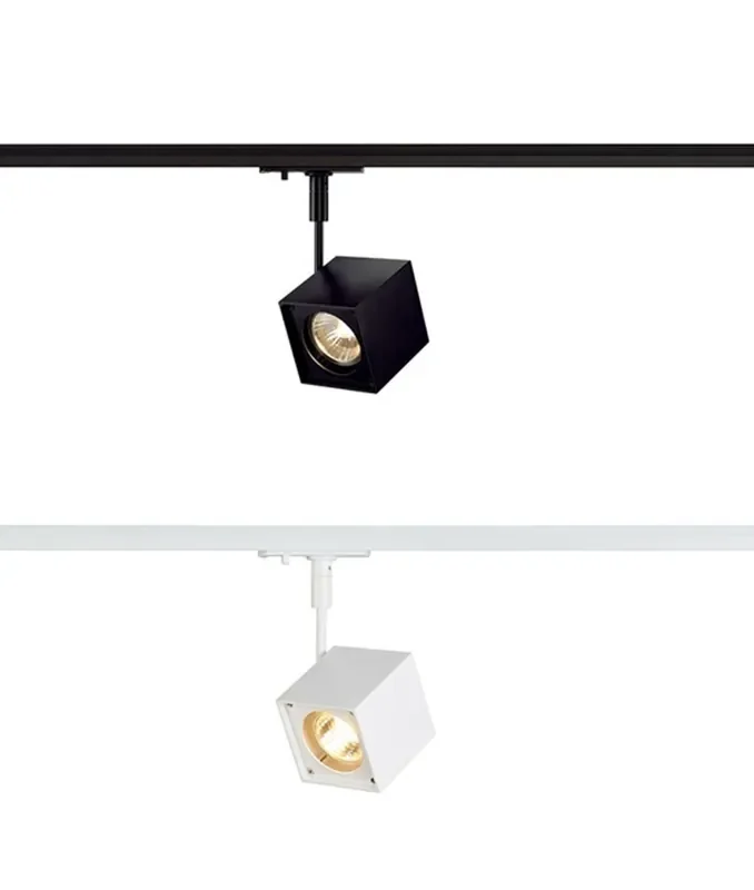Adjustable Cube Spotlight for Single Circuit Track