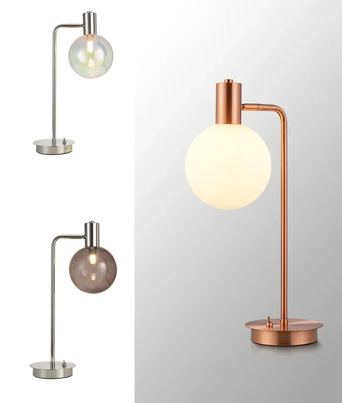 Adjustable Globe Shade Table Lamp – Switched & 3 Options