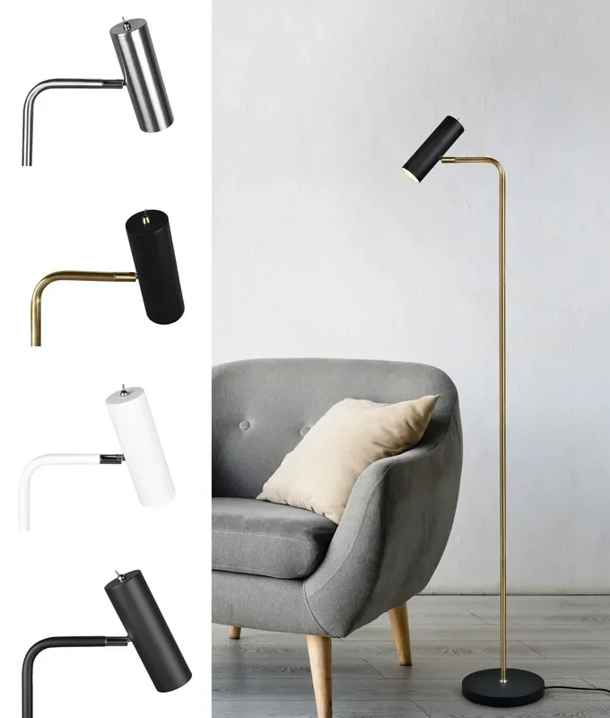 Adjustable Spot Lamp Floor Lamp – Switched on Shade
