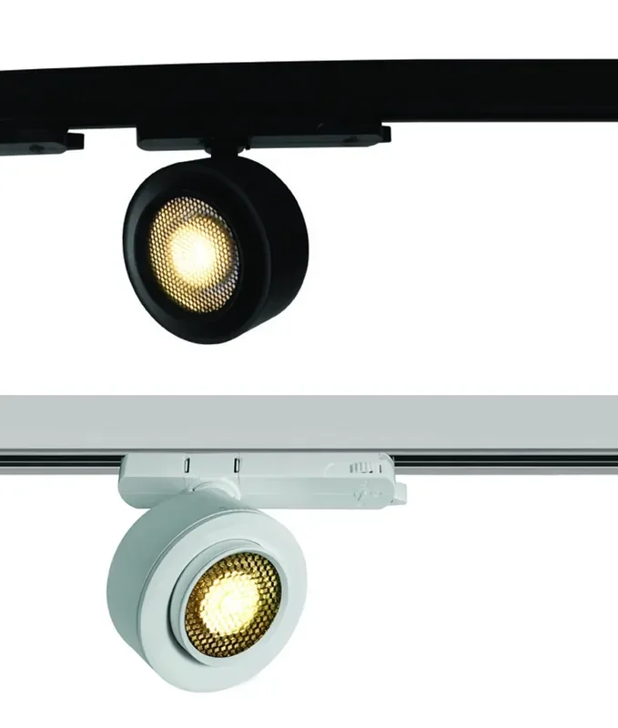 Adjustable Track Spotlight 15w COB LED & Removable Honeycomb