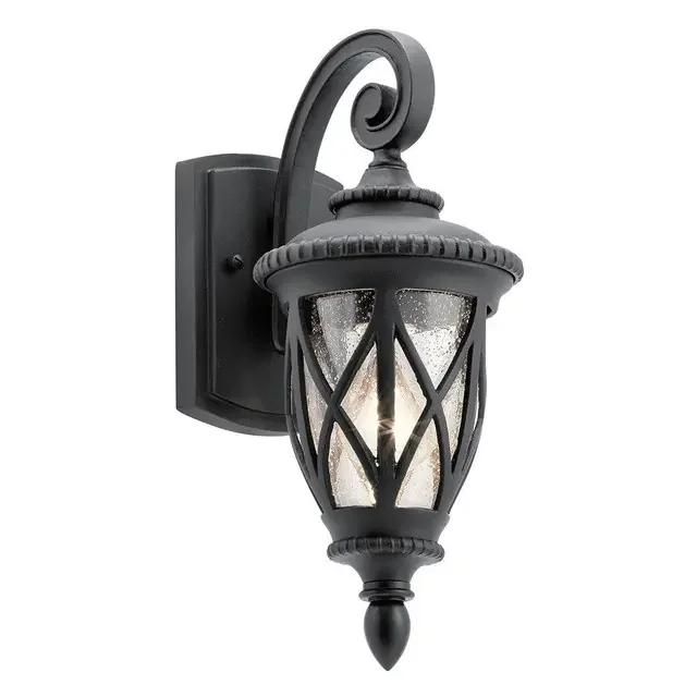 Admirals Cove Black 38cm IP44 Wall Light