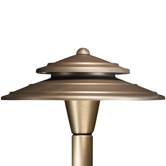 Advantage Light Source ADV-AP-03B Luna Perfecto Path Light Shade, Natural Bronze