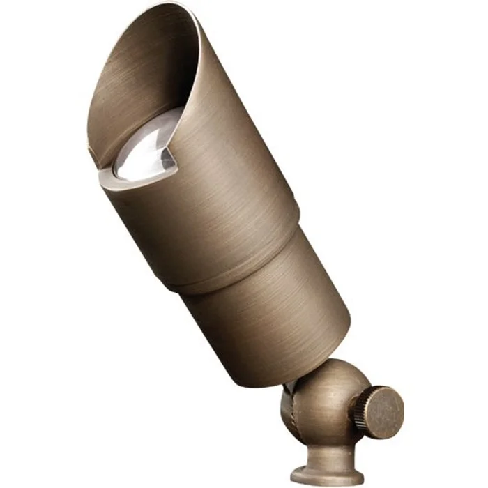 Advantage Light Source ADV-FL-288B-MR16 Micro Bullet Directional Light, 35W MR16, Cast Brass, Natural Bronze