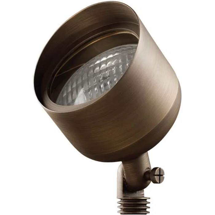 Advantage Light Source ADV-FL-917B-PAR36-25 Cuban Flood Light, 50W PAR36, Cast Brass, Natural Bronze