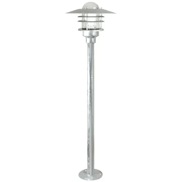 Agger Galvanized With Clear Glass IP54 Bollard