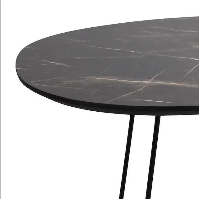 Agoston Coffee Table Dark Marble Effect