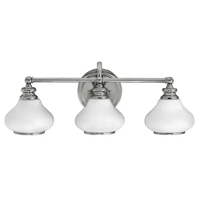 Ainsley 3 Light Polished Chrome IP44 Bathroom Wall Light
