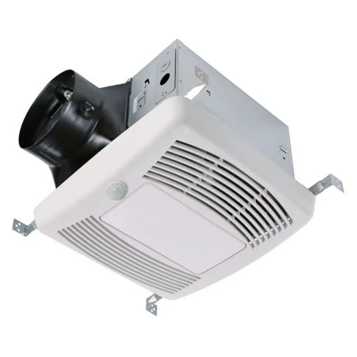 Airzone SEPD140MH-3L 6″ Ultra Silent AC Ventilation Fan with 26W Light, Humidity Sensor, and Motion Sensor, 80/110/140 Selectable CFM