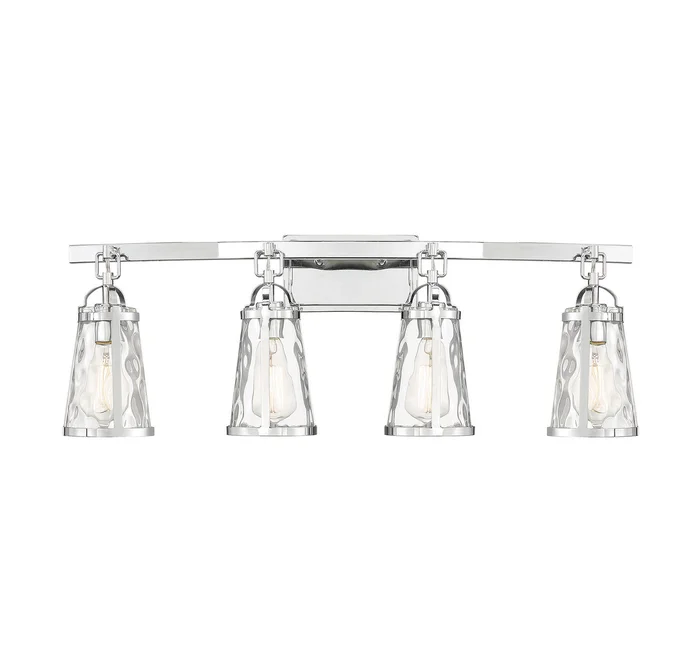 Albany Four Light Bath Bar in Polished Chrome (51|8-560-4-11)