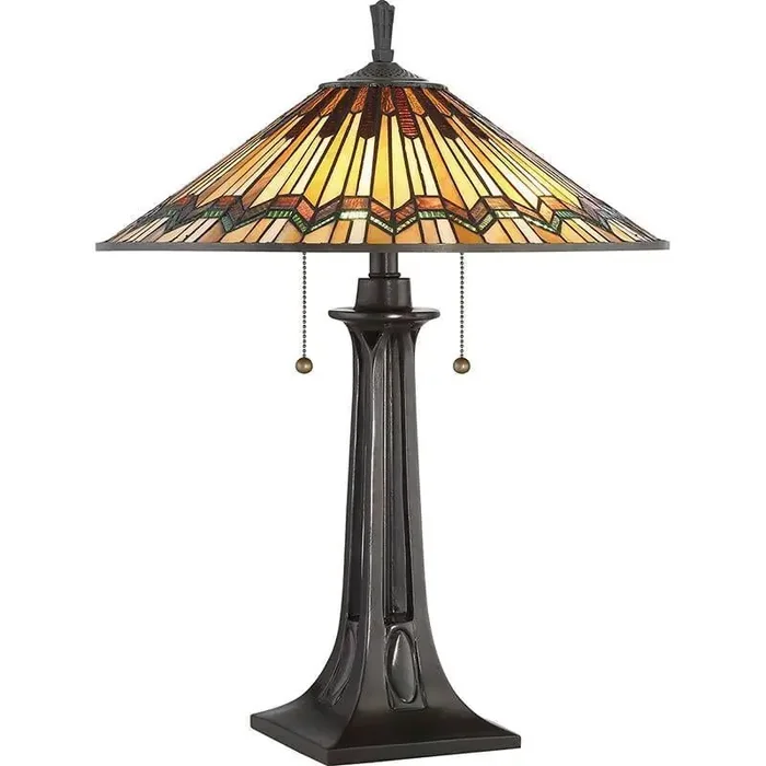 Alcott Valiant Bronze 2 Light Table Lamp