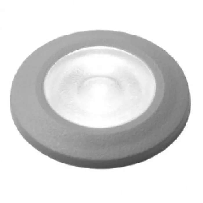Aldo RD LED Grey Outdoor Round Recessed Ground & Wall Single Plain Light 5cm Coastal IP67