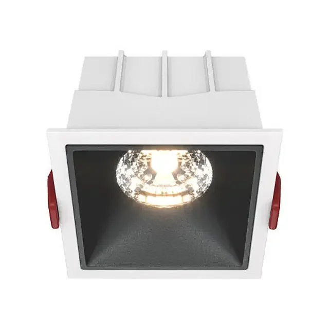 Alfa LED Black with White 15W 3000K Square Recessed Light