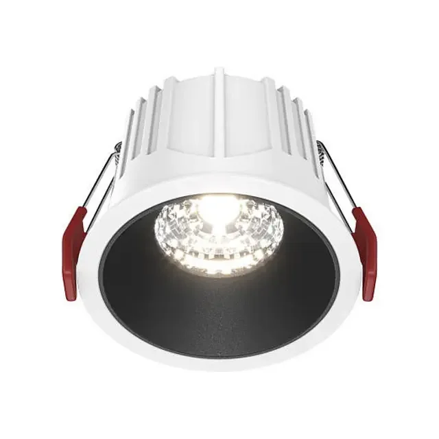 Alfa LED Black with White 15W 4000K Dimmable Round Recessed Light