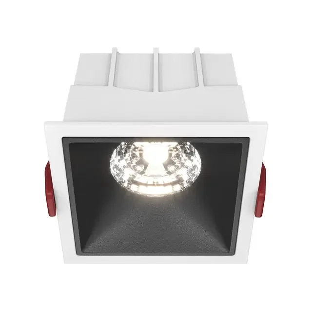 Alfa LED Black with White 15W 4000K Dimmable Square Recessed Light