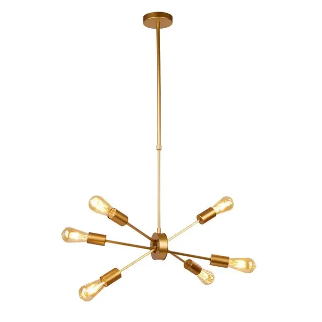Alpha 6 Light Matt Gold Sputnik Pendant Light – Clearance