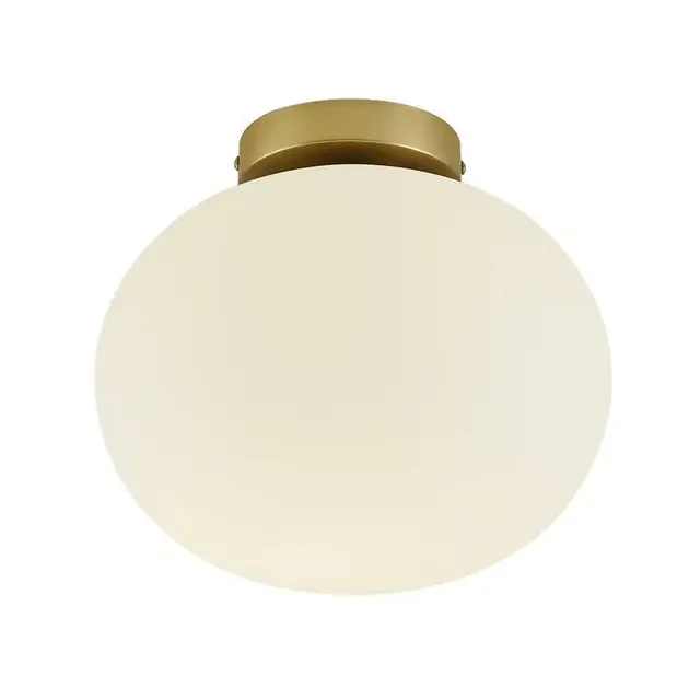 Alton Brass with White Opal Glass Ceiling Light
