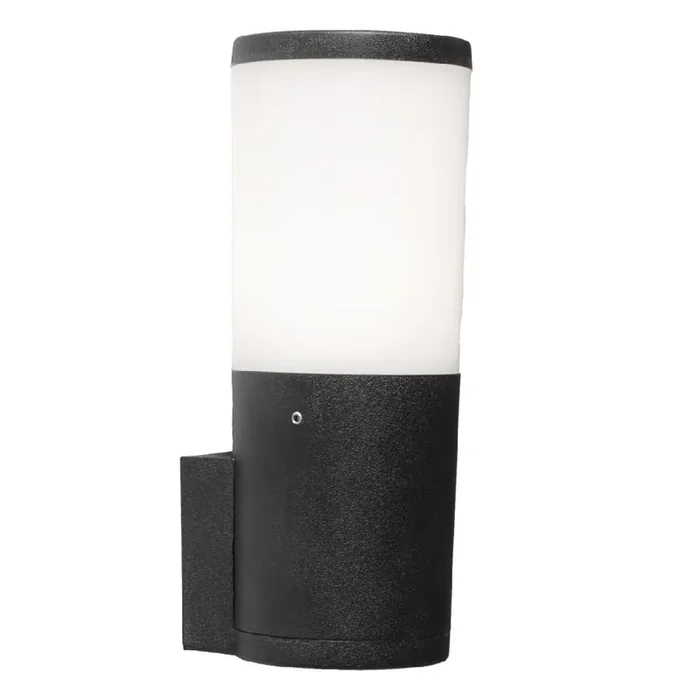 Amelia LED Black Outdoor Modern Round CCT Wall Light Coastal IP55