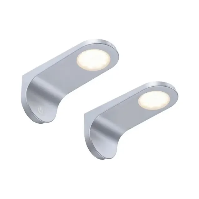 Amon Two Pack Silver Motion Sensor LED Rounded Under Cabinet Light