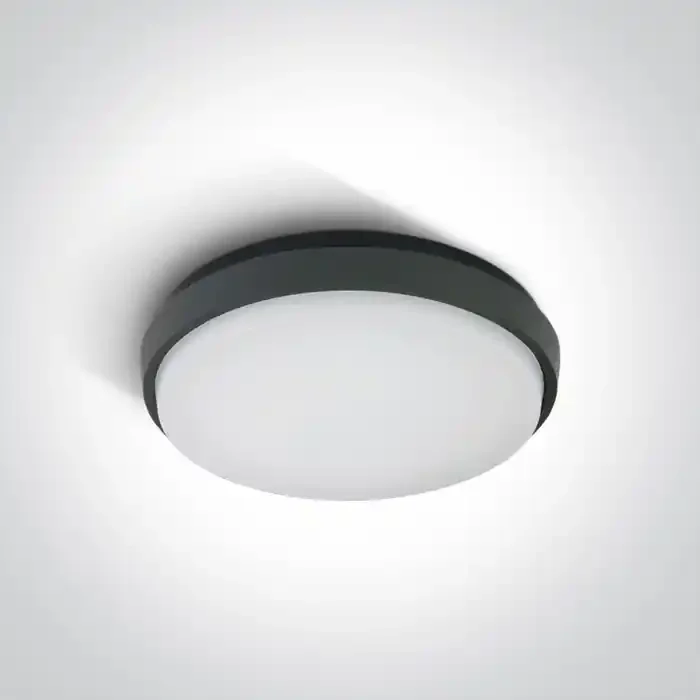 Anthracite 30W LED slim plafo, IP54, ideal for both indoor and outdoorinstallation.